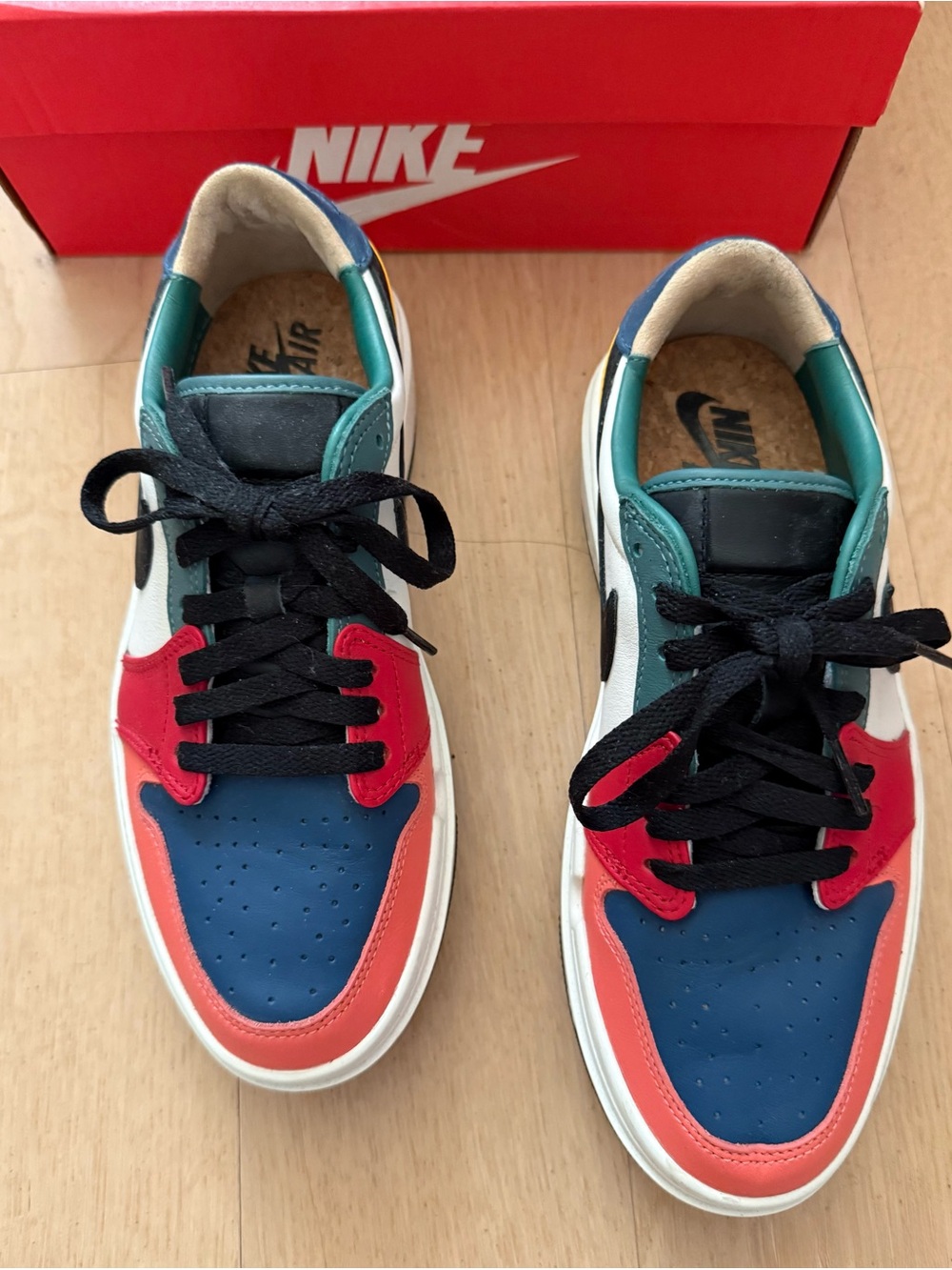 Nike Air Jordan 1 Elevate rare Rainbow Low-Top Sneakers US W8/M7 EU39 Airforce1 - Picture 2 of 8